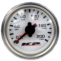 KP Components 2.0" Dual Needle Air Gauge (200psi) - White Face