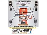 2004-2007 Volkswagen Touareg,  Check FBS-POR-20 Complete Air Suspension Kit System F=STRUT,R=SLEEVES