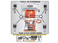 1988-2000 Audi 80 Avant,  80 Cabriolet Complete Air Suspension Kit System F=STRUT CARTRID45MM/STEERA