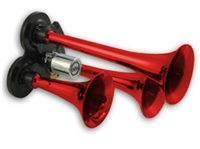 Chassis Tech 118db @ 150psi - 12" Red Triple Train Air Horn