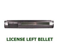 (HHH) Steel Rollpan Rp-114 License Offset Left/Billet