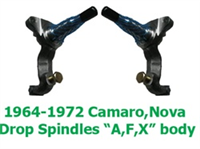 1967-69 Z2210  2" Spindles for OEM Brakes, A/F/X Body  Midsize, Nova/Camaro/Firebird